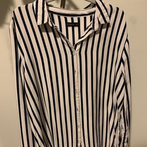 White stripped blouse/ shirt